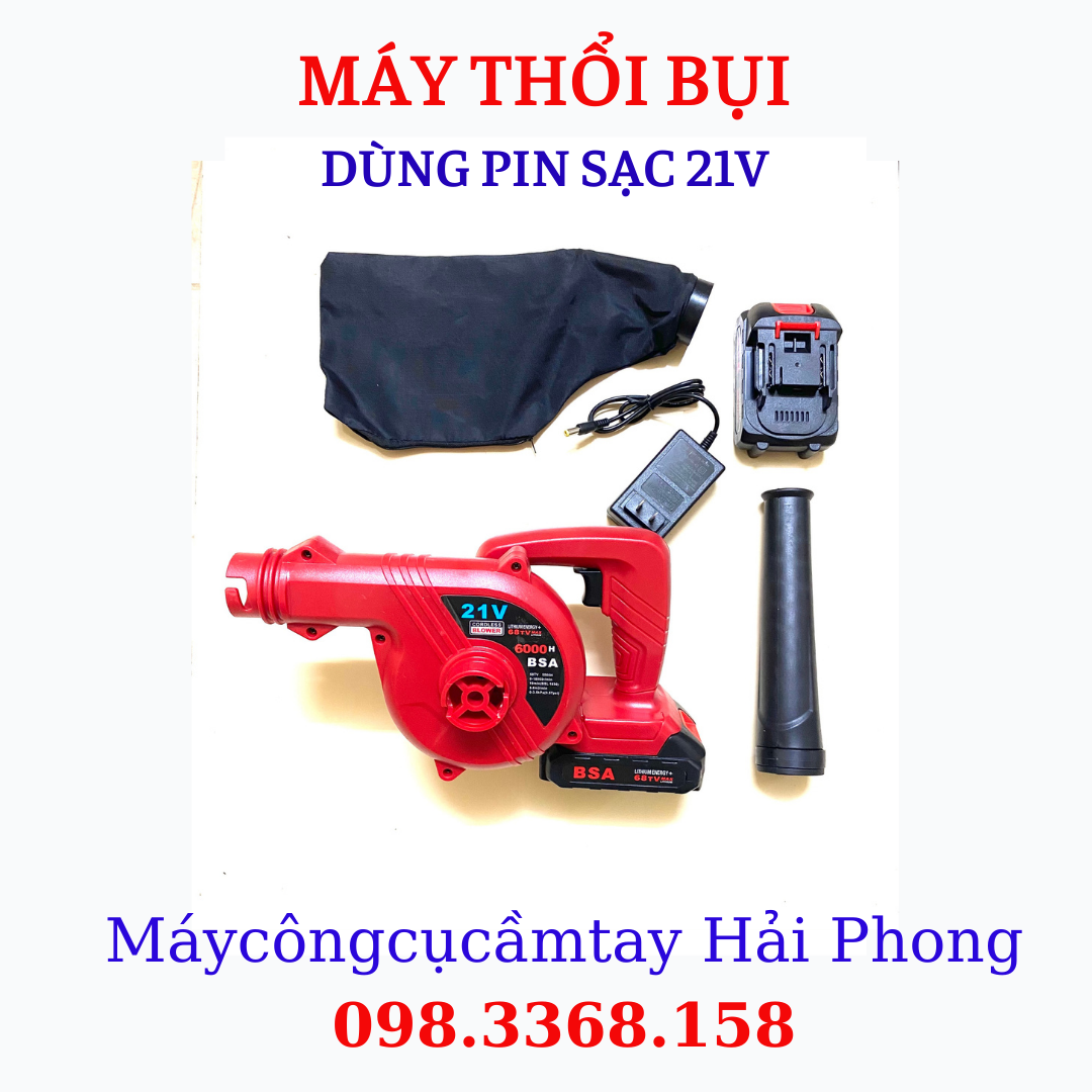 MÁY THỔI BỤI DÙNG PIN 21V - CÓ KÈM PIN ( Cell LITHIUM ENERGY ) / CORDLESS BLOWER
