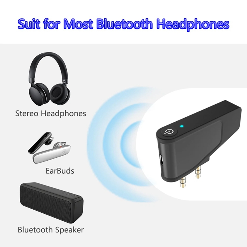 Bluetooth 5.3 Airplane Airline Flight Adapter A2DP Transmitter for Aonic 40 50 Wireless Noise Cancelling Headphones Replacement