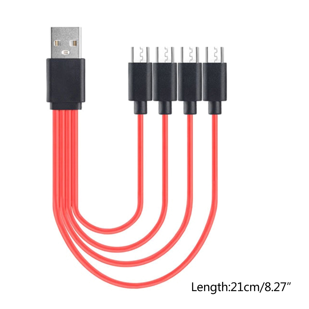 Cáp Micro USB 4 trong 1 Cáp sạc Micro Cáp chuyển đổi USB đồng bộ dữ liệu Micro USB chia dây sạc cho điện thoại Android