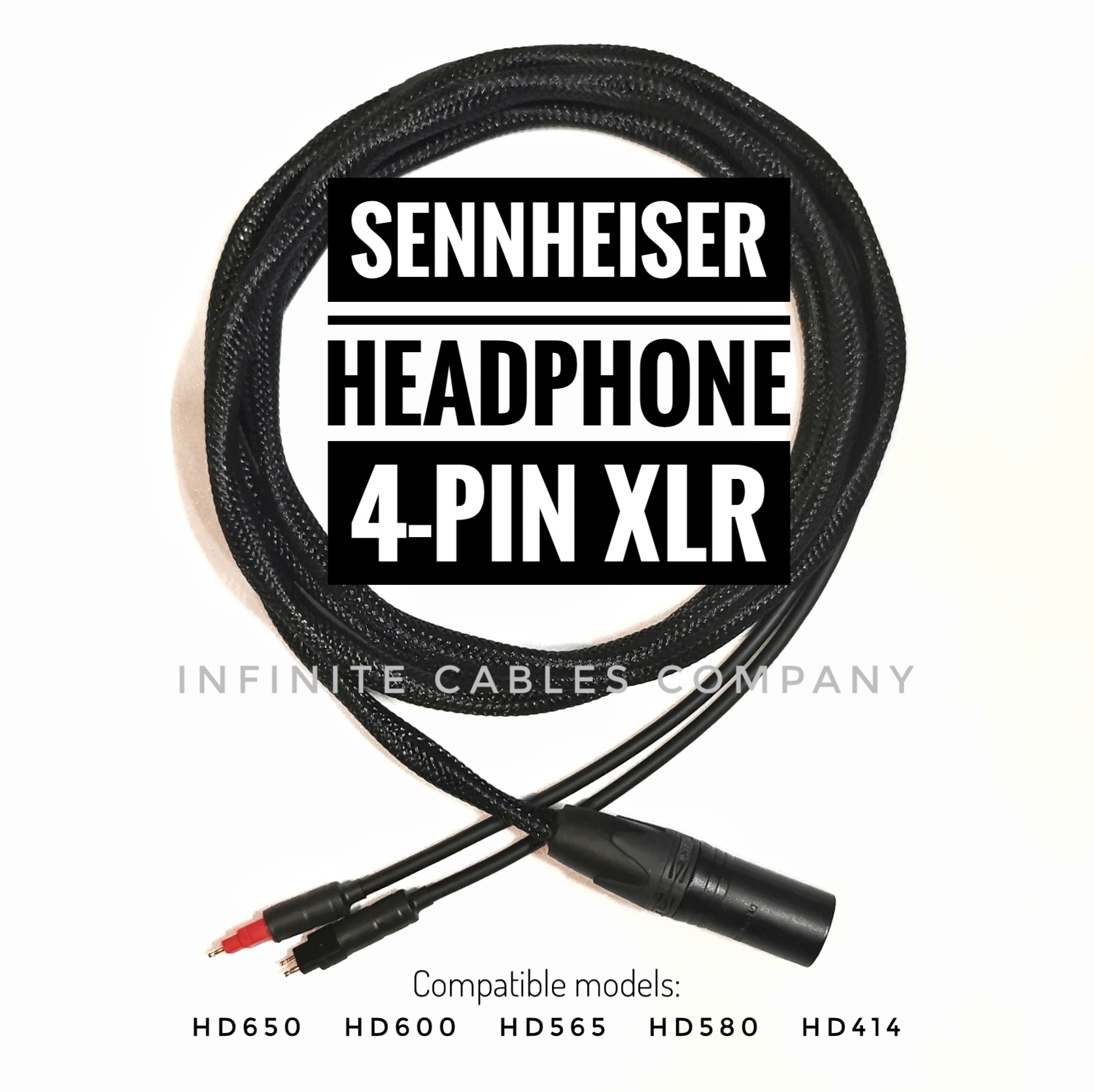 Pin Hd 650 Kabel HIGH-QUALITY OFC SENNHEISER CABLE BALANCED PIN