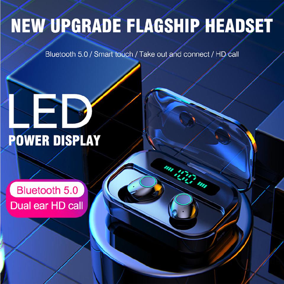 Sx7 Wireless Earbuds TWS Stereo Call Function Popular LED Display 