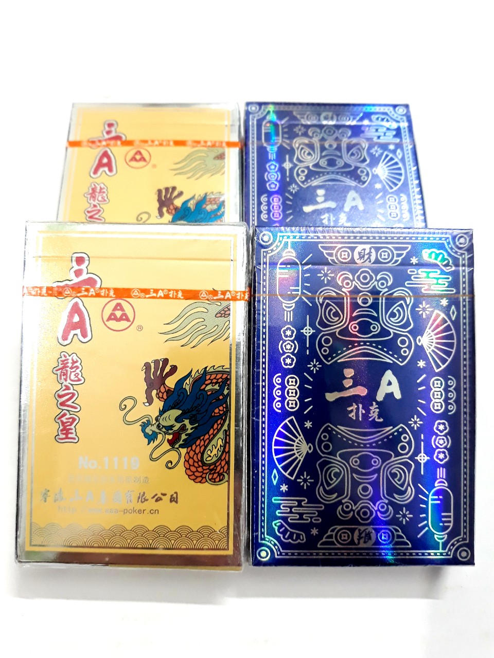 COMBO 2 BỘ BÀI TÂY XANH, ĐỎ CỨNG, BÓNG