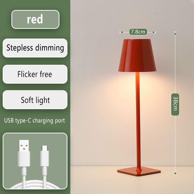 NFA Table lamp atmosphere light touch modern simple American table dining room bedroom bedside study night light