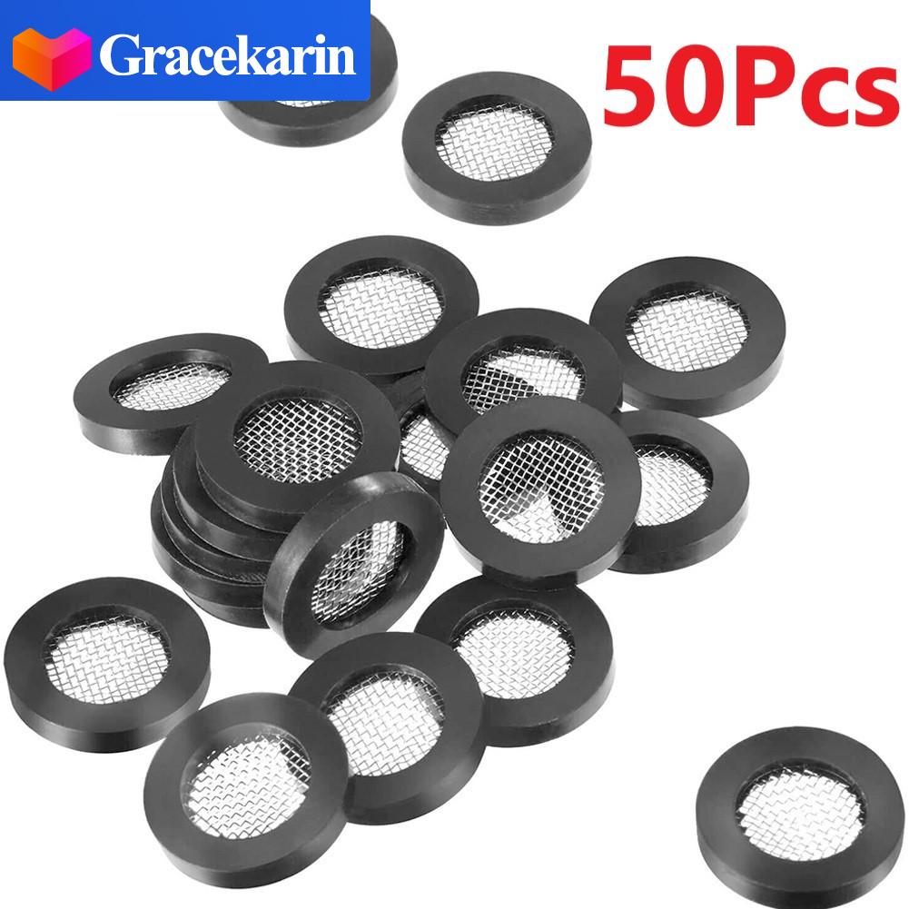 Gracekarin hose gasket rubber washer 20pcs accessories black for 1/ 2in tap head seal hot sale