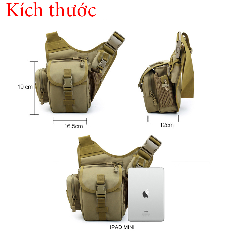 [HCM]Túi đeo chéo thời trang chiến thuật CW8225