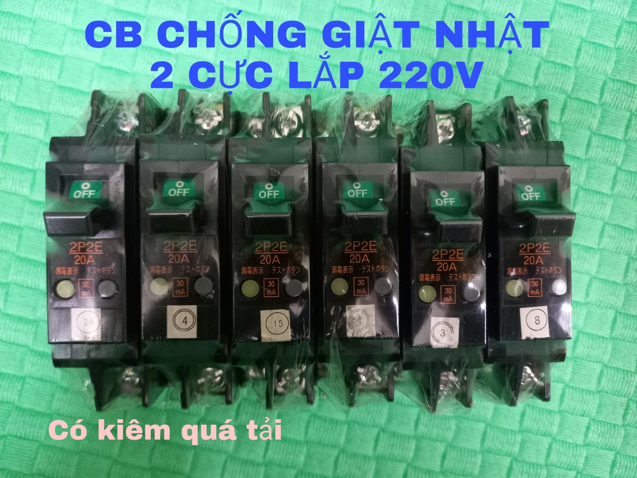 CB CHỐNG GIẬT NHẬT BẢN 20A 2 CỰC