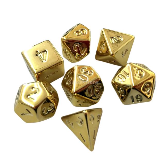 7pcs mini polyhedral dice set d4 d6 d8 d10 d10 d12 d20 dices glitter game accessories for dnd board games