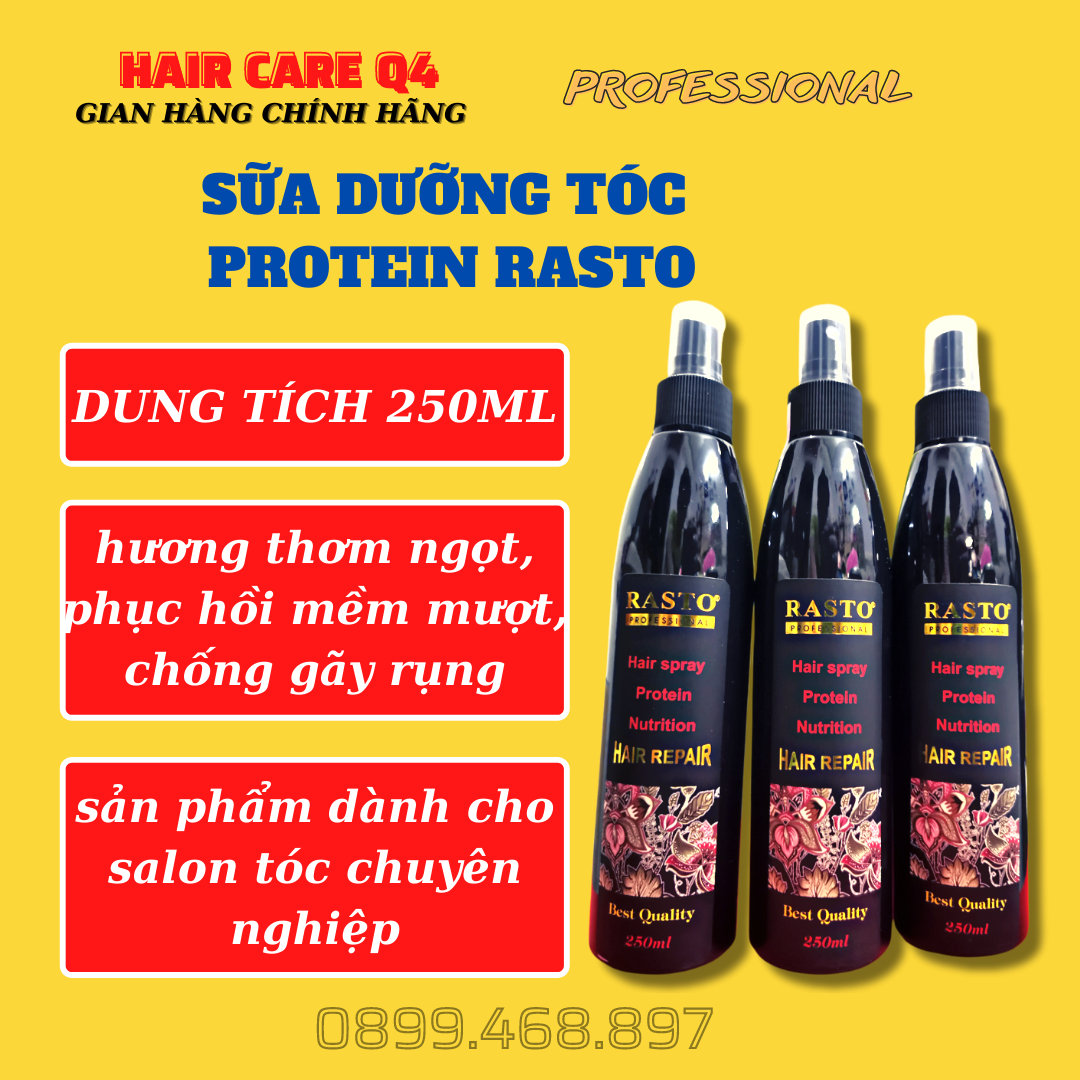 Xịt dưỡng tóc rasto 250ml chính hãng - hair care q4