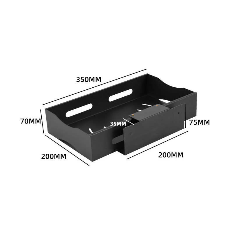 Snack rack Drawer-type crevice storage rack Slide rail sink rack