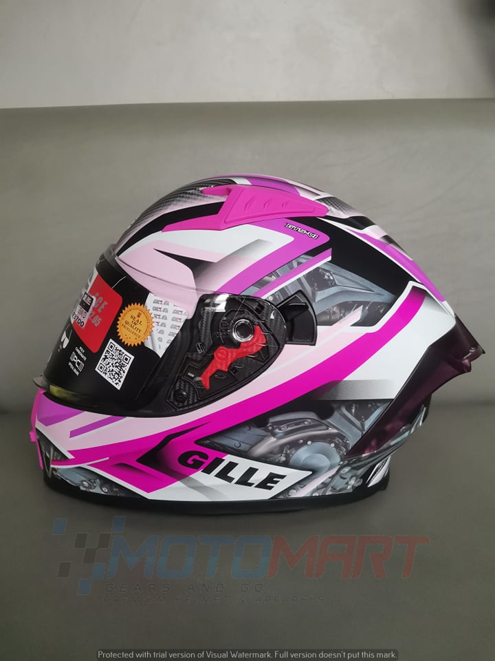 GILLE HELMET GTSV1 135 ENGINE (MATTE PINK/PURPLE) Lazada PH