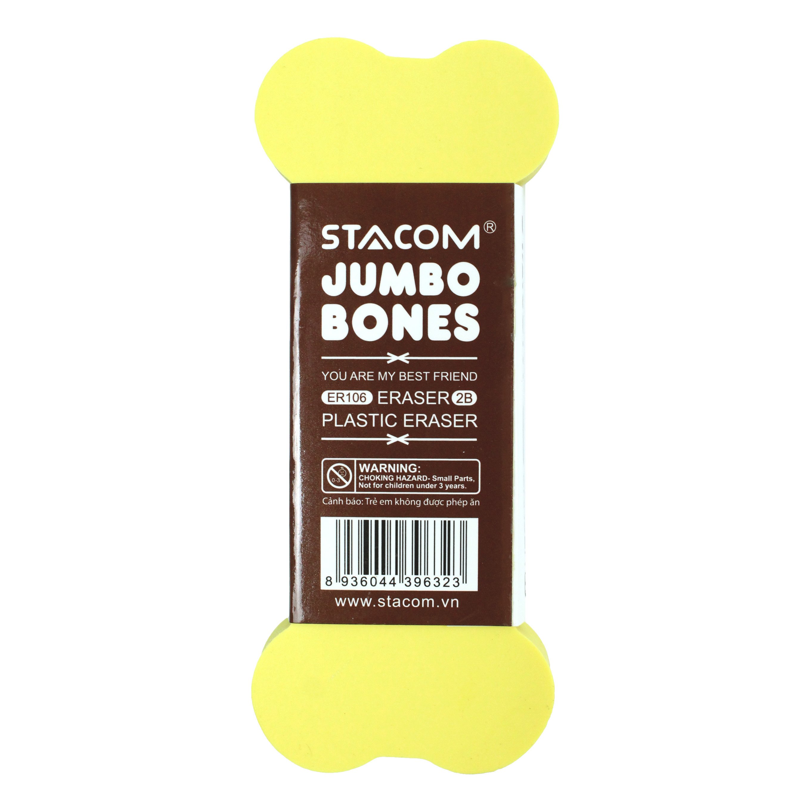 Gôm Cỡ Đại Jumbo Bones STACOM - ER106 - Hình Dáng Ngộ Nghĩnh