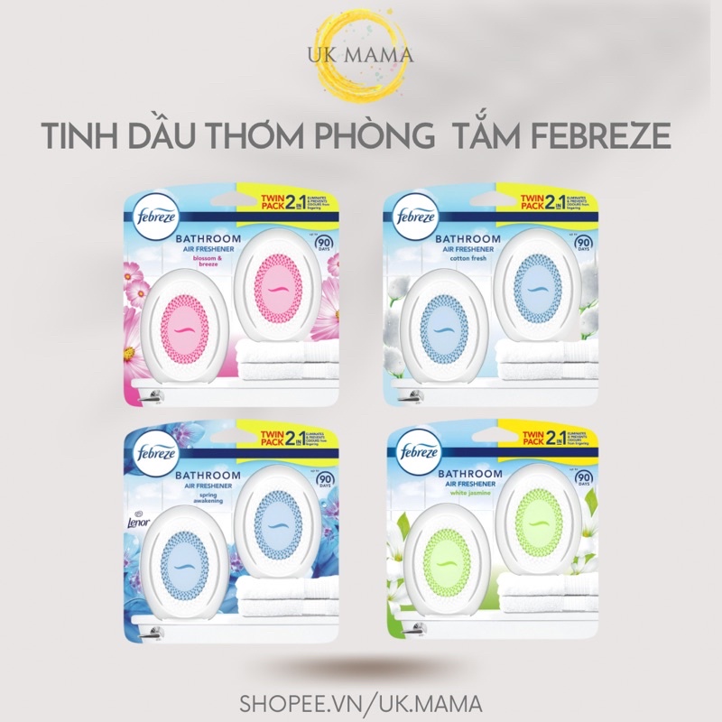 Máy tinh dầu thơm phòng tự động Febreze (hàng UK)