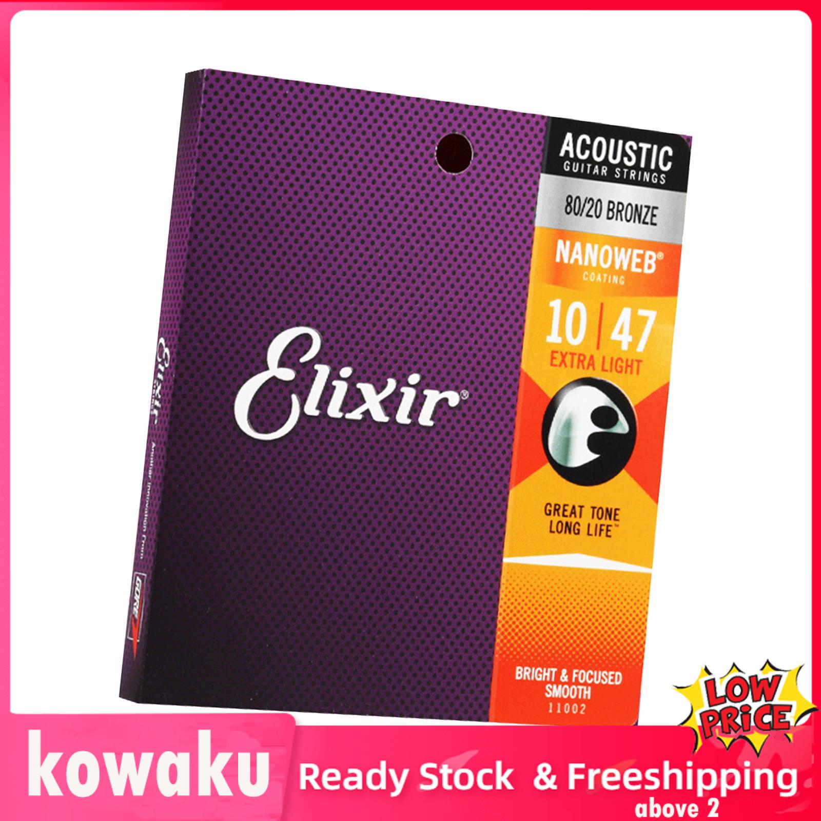 Kowaku 6x Acoustic Guitar Strings Guitar Strings for Accs Spare Parts Components