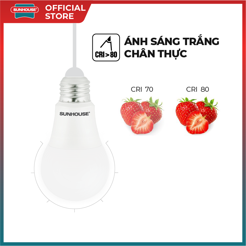 Bóng đèn led Sunhouse SHE-LEDA60AL-A6W.W