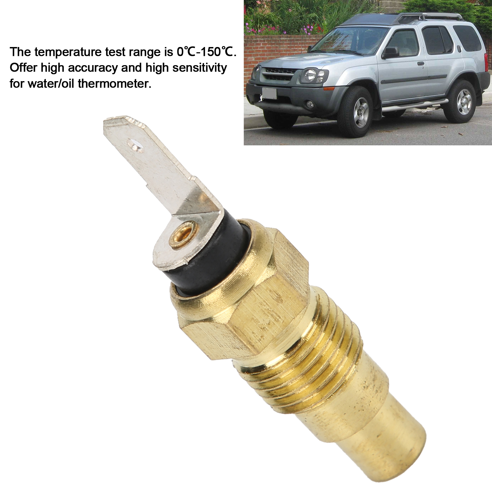 Water Temperature Sensor Simple To Install Coolant Temperature Sensor Durable for Engine Coolant