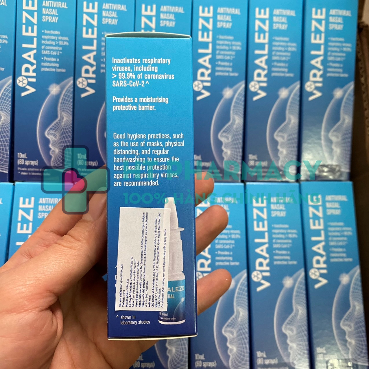 Bình xịt mũi viraleze kháng khuẩn Virus Starpharma Úc - 10ml