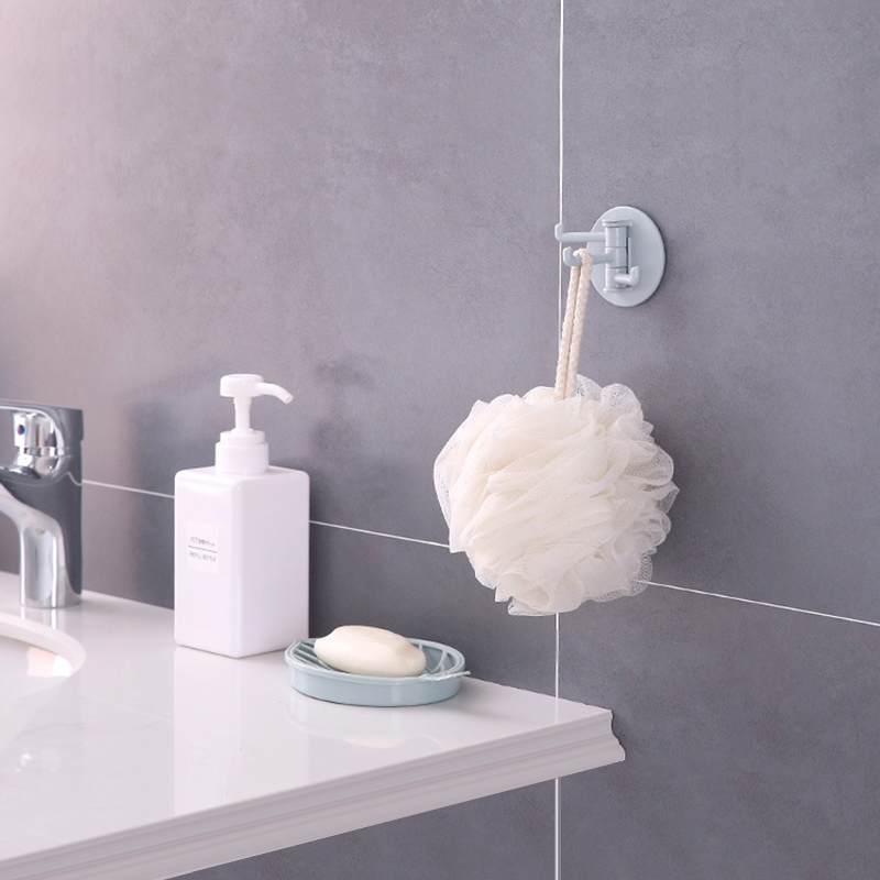 Redwokea 1 cái móc dính chịu lực mạnh móc dính liền mạch có thể xoay được móc treo tường nhà bếp phòng tắm nhà bếp móc