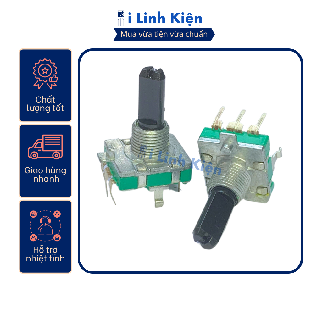 Công tắc volume vô cấp ec16 15mm 3 chân