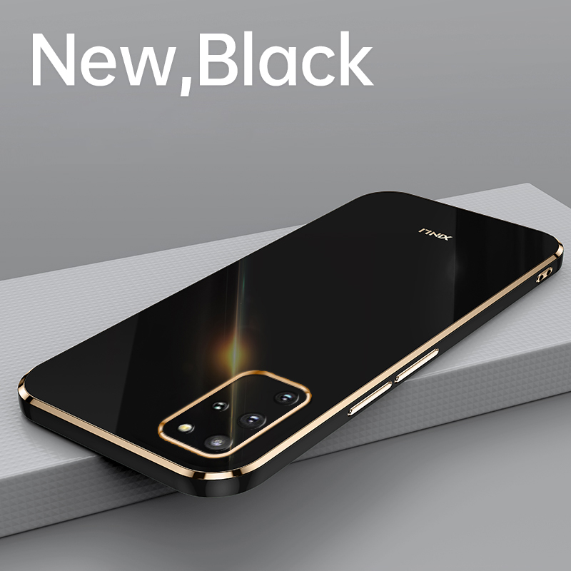 YBD Plating phone Case For Samsung Galaxy S10 Plus S20 Plus S20FE S20 Ultra Casing Precise Camera Protection cases Luxury Straight Edge Cover