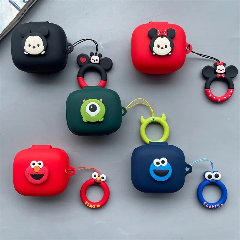 Tai nghe hoạt hình trường hợp cho JBL sống Pro + Tai nghe bluetooth trường hợp bảo vệ JBL sống Pro 2 vỏ mềm Silicone