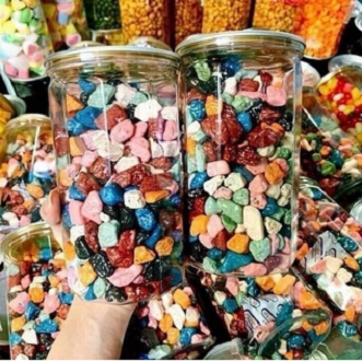 Kẹo Sỏi Đá Nhân Socola Lon 500gram