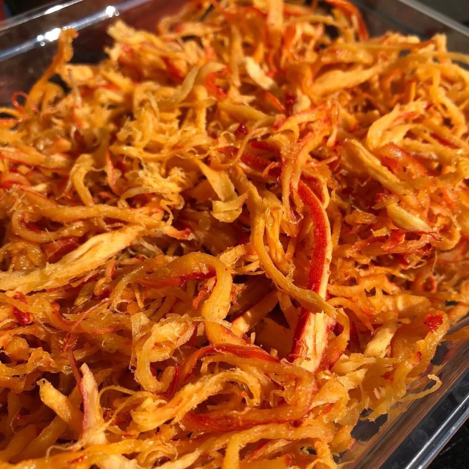 300G KHÔ MỰC BƠ TỎI Bò Đội Nón