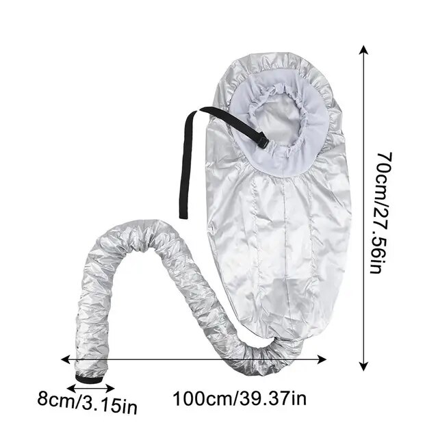 【Trusted】 Portable Hair Bonnet Dryer Caps Hair Drying Hood With Storage Bag Hair Steamer Quick Dry Baked Diffuser Hairdressing Tools - 2