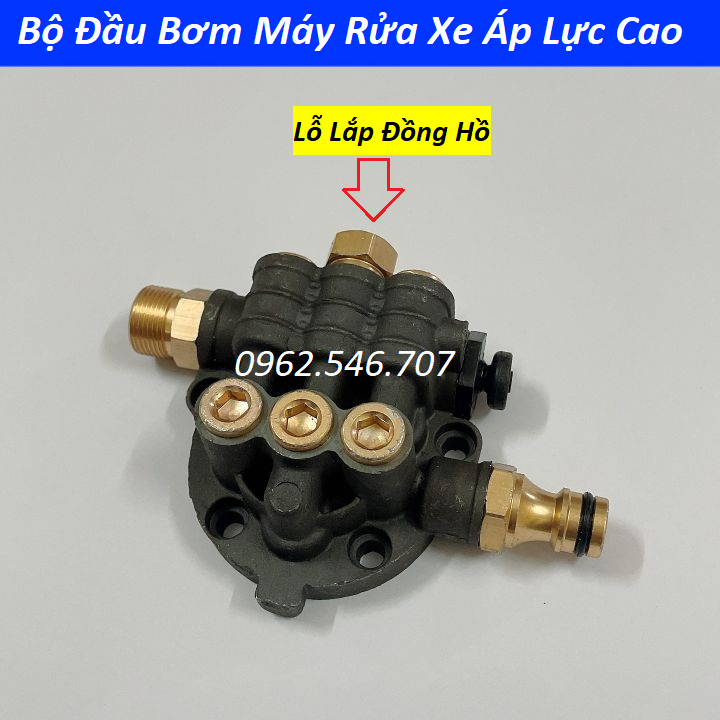 Đầu bơm máy rửa xe mini- Đầu máy bơm áp lực ( Loại Tốt )