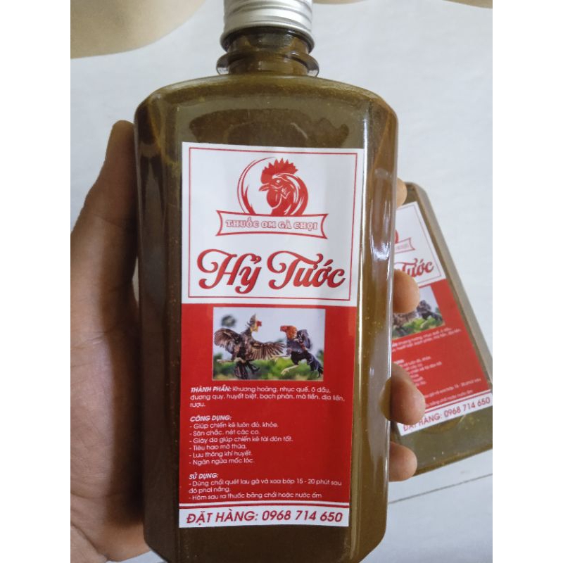 Chai om 500ml cho gà chọi,gà đá, gà đòn