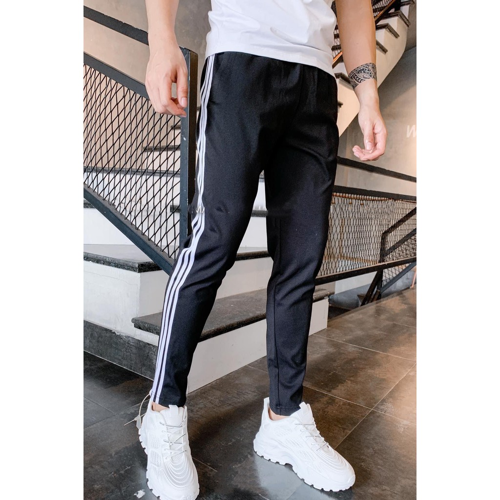 Quần Jogger Nam Nữ Trơn Basic Thun Poly Phong Cách Thể Dục Thể Thao