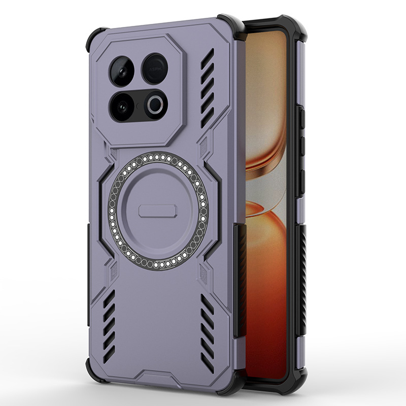 Vivo IQOO Z10 Turbo Magnetic Phone Case, Strong Magnetic Heat Dissipation Phone Case Cover for Vivo IQOO Z10 Turbo.
