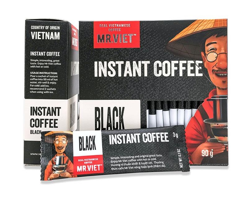 Cafe Đen Hòa Tan Mr Viet Black Instant Coffee