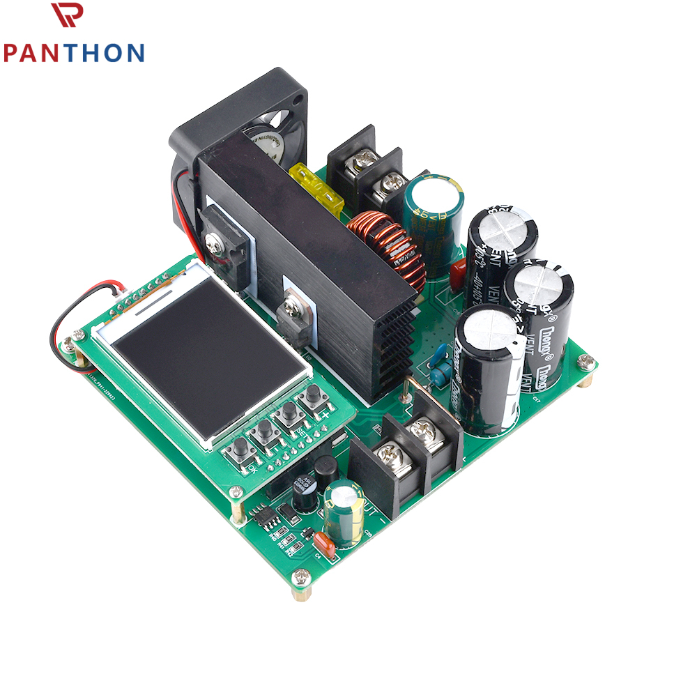 【💕Ready Stock🎉】PANTHON 1PC 900W 15A PCB CNC LCD Display Constant Current And Constant Voltage DC Boost Module Green