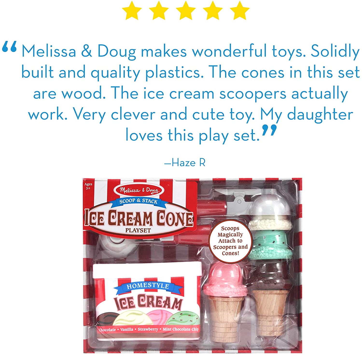 melissa and doug ice cream cone set