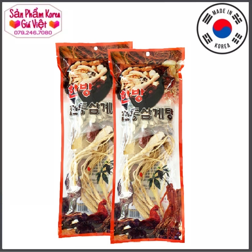 Combo 2 Gói Dược Thảo Rễ Hồng Sâm khô Korea 100g/gói