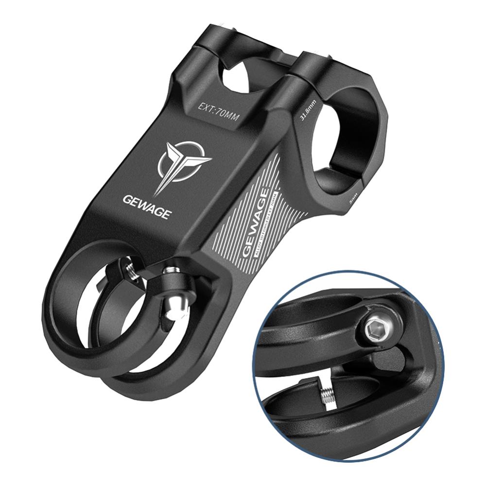 Negative Angle Handlebar Stem Fixed Gear MTB Road Bike Ultralight Riser Stems