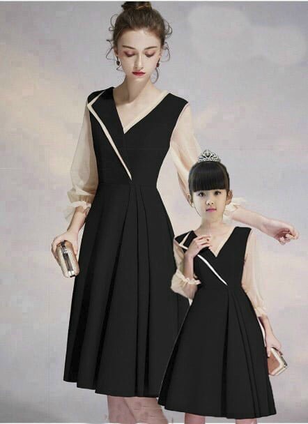 set đầm mẹ bé đẹp