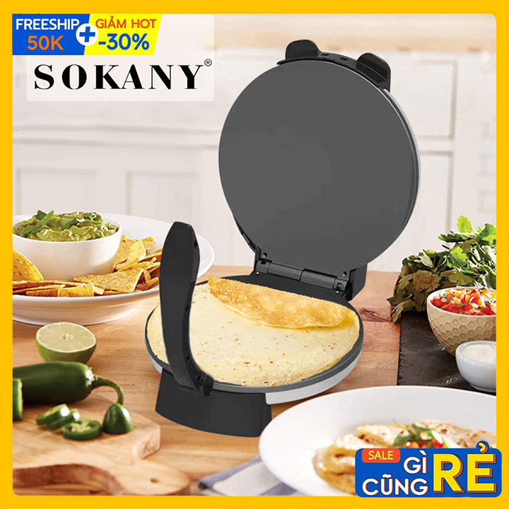 Máy làm bánh cuốn, làm bánh crepe, bánh xèo chính hãng SOKANY