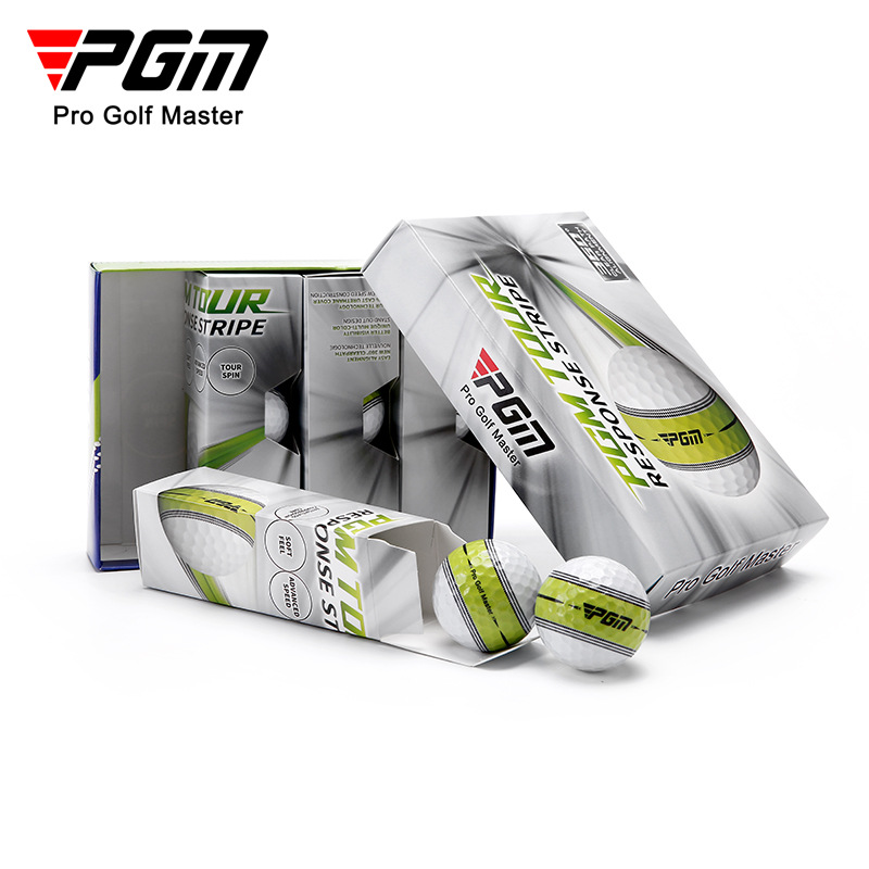PGM Golf Competition Ball Practice Ball Rubber 360 ° Orbit Alignment Line Two-layer Sphere Q030