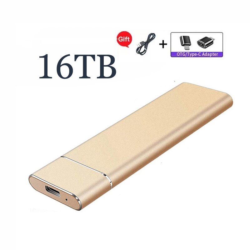 High-speed 1tb 2tb 4tb 8tb 16tb ssd portable external solid state hard drive usb 3.1 inter mobile hard drive for laptops