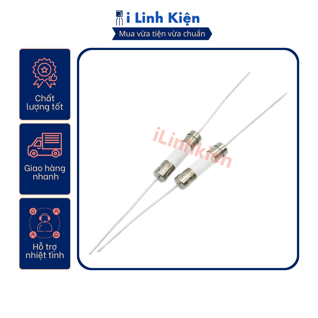 Cầu chì bếp từ 10a/15a/20a 5x20mm.