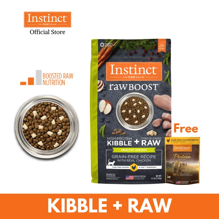 instinct raw boost healthy weight cat food
