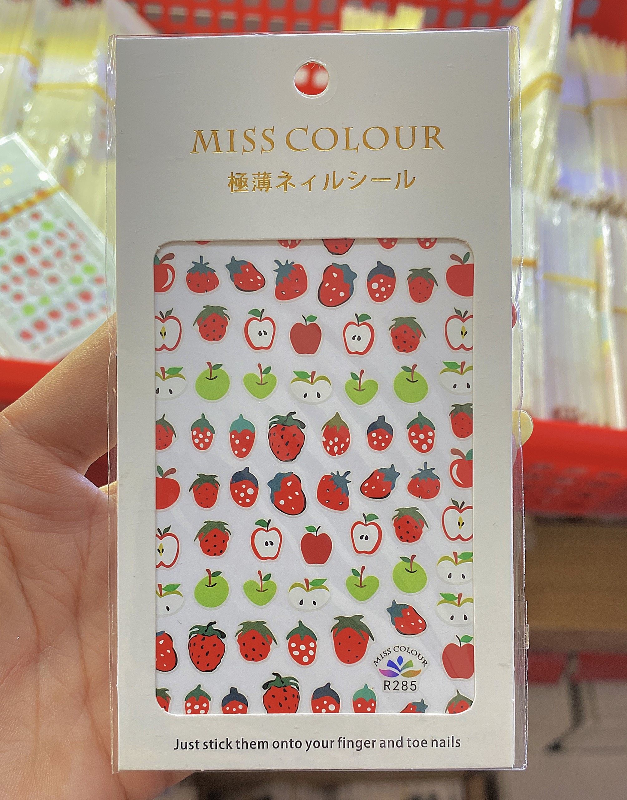 Hình dán sticker trang trí móng tay ,mẫu trái cây - Mini Nails