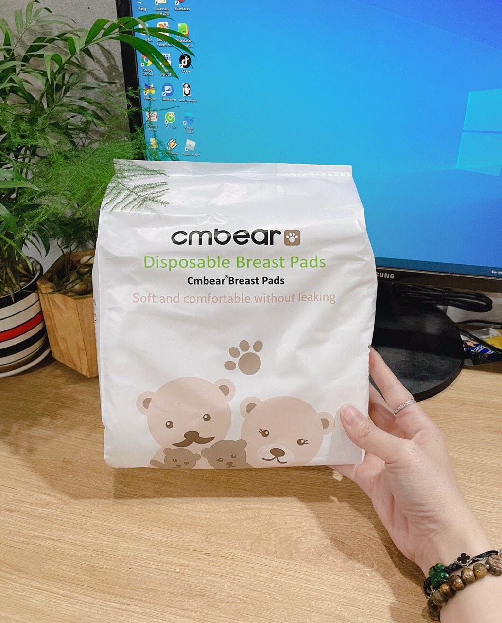 Miếng lót thấm sữa CM Bear ( Bịch 108 miếng)