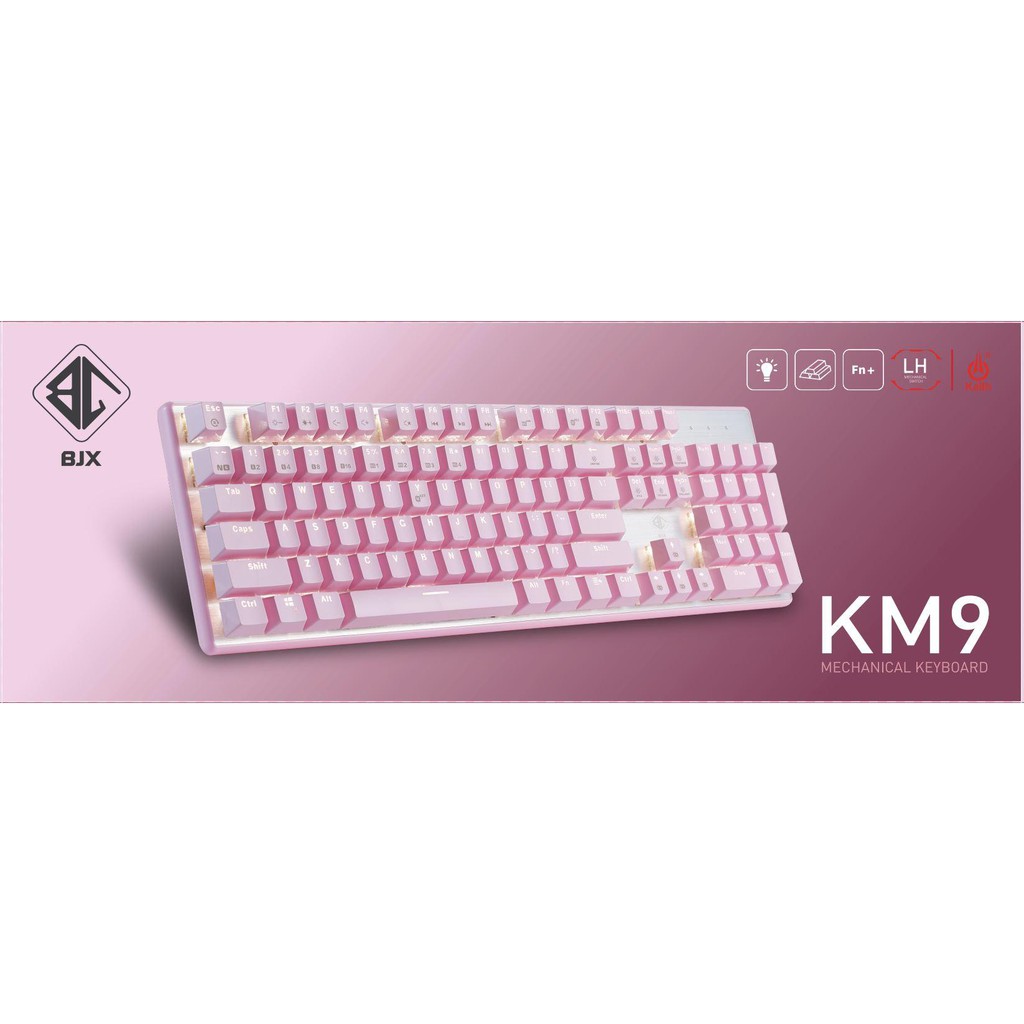 [HCM]BÀN PHÍM CƠ BJX KM9 New  Full Size Blue và RED Switch