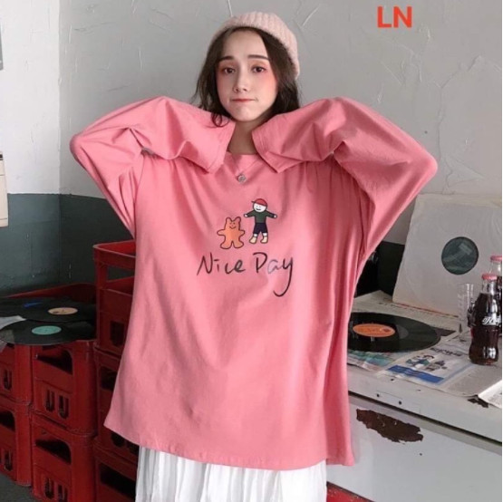 Áo 3d nice day tay dài ln11 chất cotton