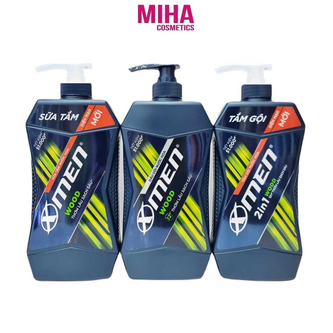 Sữa Tắm Hoặc Dầu Gội Hương Nước Hoa Xmen Wood 650g