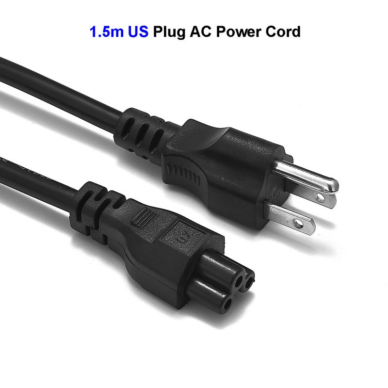 【TopazTrove】Laptop Power Cable 1.2m 1.5m 1.8m 3 Prong USA Plug IEC 320 ...