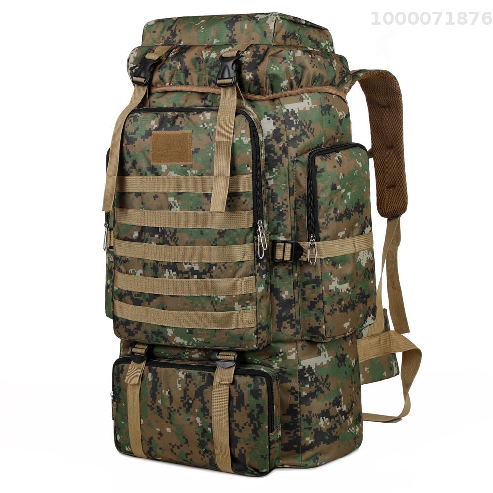 Large Capacity Hiking Backpack Outdoor Camping Rucksack Canvas Trekking Backpack