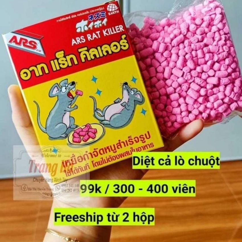Kẹo diệt chuột ars rat killer thái lan 80gr
